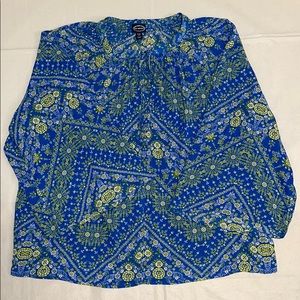 Women's Scoop Peasant Plus Size Blouse XXXL